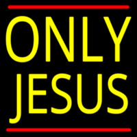 Only Jesus With Line Neon Sign