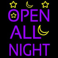 Open All Night Neon Sign