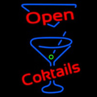 Open Cocktails Neon Sign