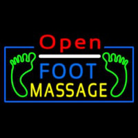Open Foot Massage Neon Sign