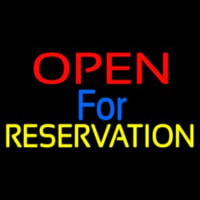 Open For Reservation 1 Neon Sign