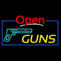 Open Guns Neon Sign