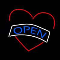 Open Heart Neon Sign