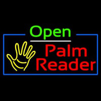 Open Palm Reader Neon Sign
