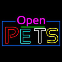 Open Pets Neon Sign