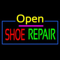 Open Shoe Repair Neon Sign