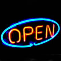 Open Neon Sign