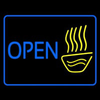 Open Tea Glass Neon Sign