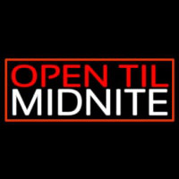 Open Till Midnight Neon Sign