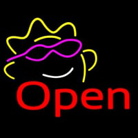 Open W Sun Logo Neon Sign