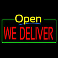 Open We Deliver Neon Sign