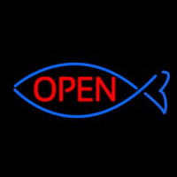 Open With Fish Neon Sign