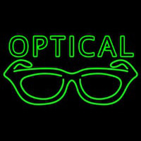 Optical With Glass Logo Neon Sign