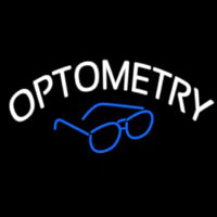 Optometry With Glass Logo Neon Sign