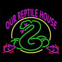 Our Reptile House Neon Sign