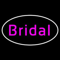 Oval Bridal In Pink Neon Sign