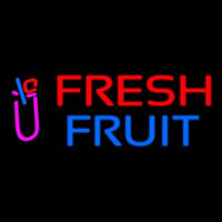 Oval Fresh Fruit Smoothies Neon Sign