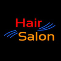 Oval Hair Salon Neon Sign