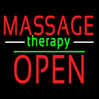 Oval Massage Therapy Open Neon Sign