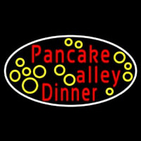 Oval Pancake Alley Dinner Neon Sign