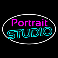 Oval Portrait Studio Neon Sign