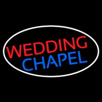 Oval Wedding Chapel Block Neon Sign
