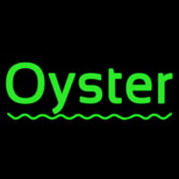 Oysters Green Line Neon Sign