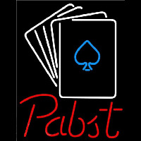 Pabst Cards Beer Sign Neon Sign