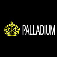 Palladium Block Yellow Crown Neon Sign