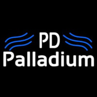 Palladium White With Blue Line Neon Sign