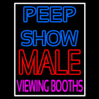 Peepshow Male Viewing Booth Neon Sign
