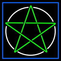 Pentacle With Border Neon Sign