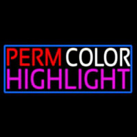 Perm Color Highlight Neon Sign