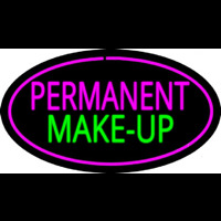 Permanent Make Up Oval Pink Neon Sign