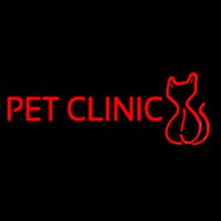 Pet Clinic With Pet Neon Sign