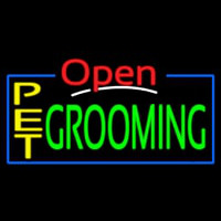 Pet Grooming Open Neon Sign