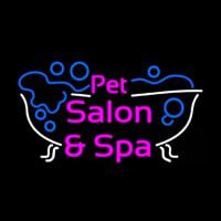 Pet Salon And Spa Logo Neon Sign