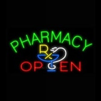 Pharmacy Open Neon Sign