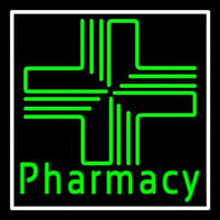 Pharmacy With Plus Logo Neon Sign