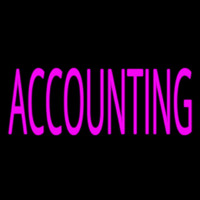 Pink Accounting Neon Sign