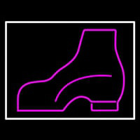 Pink Boots With Border Neon Sign