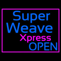 Pink Border Super Weave Xpress Open Neon Sign