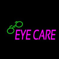 Pink Eye Care Logo Neon Sign