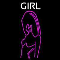 Pink Girl Strip Club Neon Sign