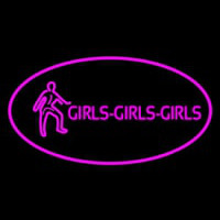 Pink Girls Girls Girls Neon Sign