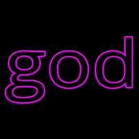 Pink God Neon Sign