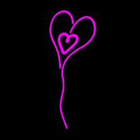 Pink Neon Heart Neon Sign