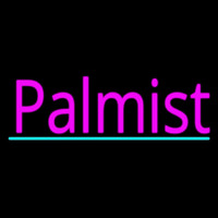 Pink Palmist With Turquoise Line Neon Sign
