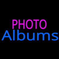 Pink Photo Blue Albums Neon Sign
