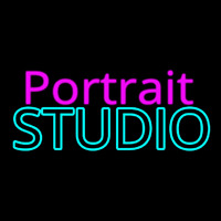 Pink Portrait Studio Neon Sign